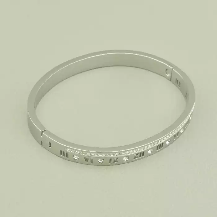 🏷️️ Браслет шарнірний Xuping Фіаніт 17 см. (родій) ss_100655