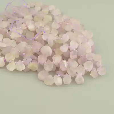 🏷️️ Намистини Кунцит 41 см на нитці (натуральне каміння, без застібки) F-83476