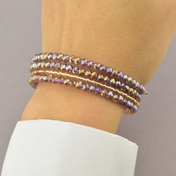 🏷️️ Браслет без застібки Чеський кришталь 4,5 мм ss_76958