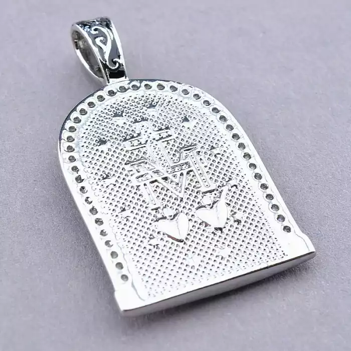 🏷️️ Ладанка Микола Чудотворець Xuping Фіаніт (родій) ss_77171