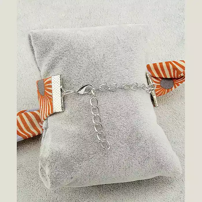 🏷️️ Браслет з карабіном Flora Secret бавовна 17 см ss_41811