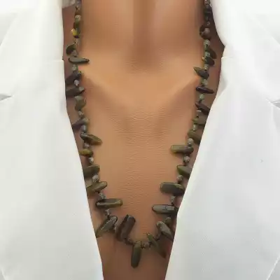 🏷️️ Намисто Лабрадор, Волосатик 62 см. F-102484