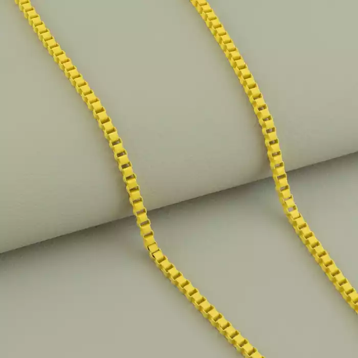 🏷️️ Ланцюг венеціанське плетіння 43 см, застібка карабін ss_95395