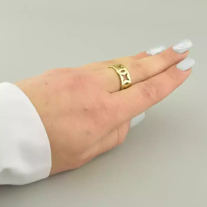 🏷️️ Каблучка медична сталь Xuping (позолота 18к лимонна) ss_96198