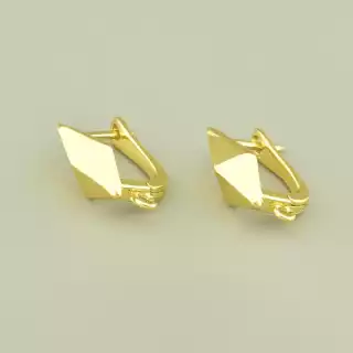 Швензи Пара 17х8мм.(позолота 18к (лимонна))