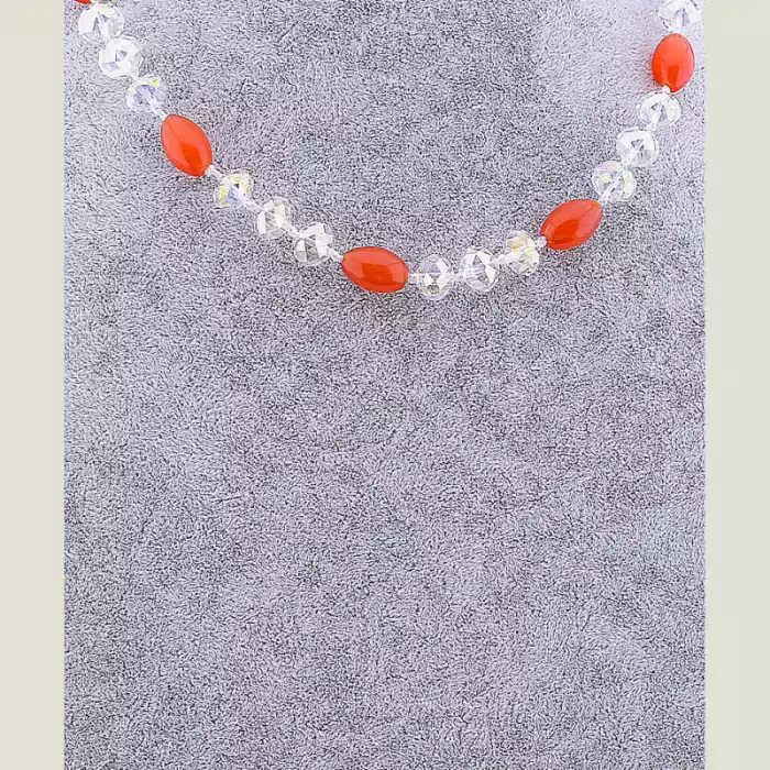 🏷️️ Намисто Чеський кришталь, Котяче око 45 см ss_79460