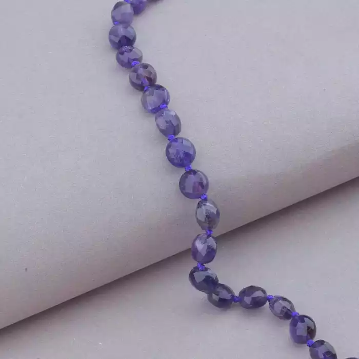 🏷️️ Намисто Аметист срібло (925 проба) 46 см. ss_89570