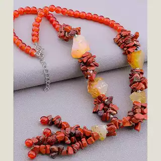 Намисто Яшма 60 см