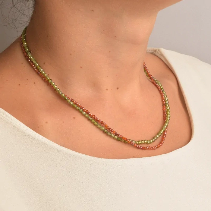 🏷️️ Підвіска Циркон срібло (925 проба) 40 см. ss_89970