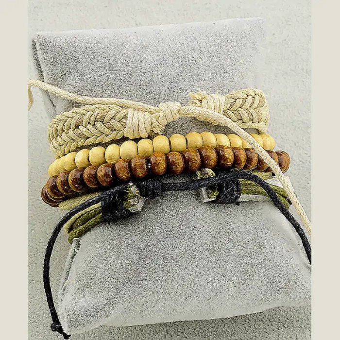 🏷️️ Браслет шамбала екошкіра 17 см ss_30184