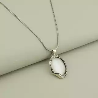 Підвіска + Сережки Котяче око, Фіаніт 45 см