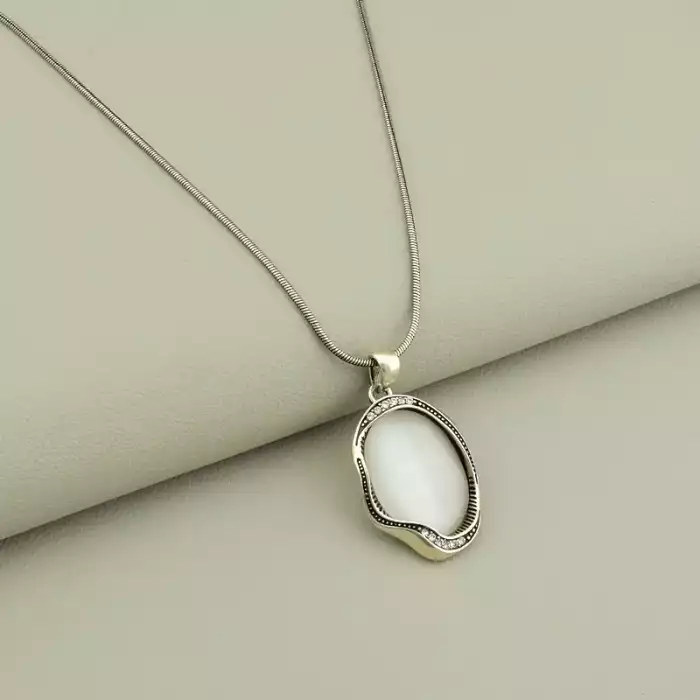 🏷️️ Підвіска + Сережки Котяче око, Фіаніт 45 см ss_106000