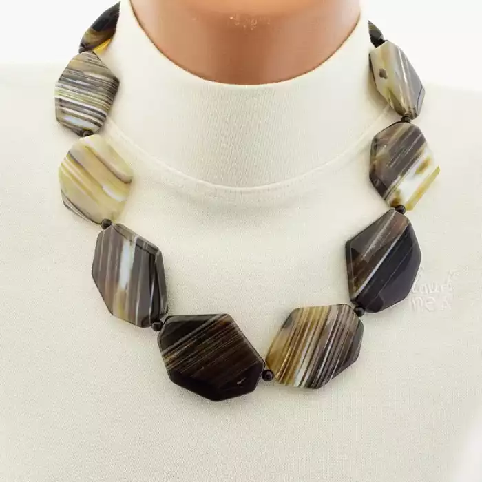 🏷️️ Намисто Агат 50 см F-106206