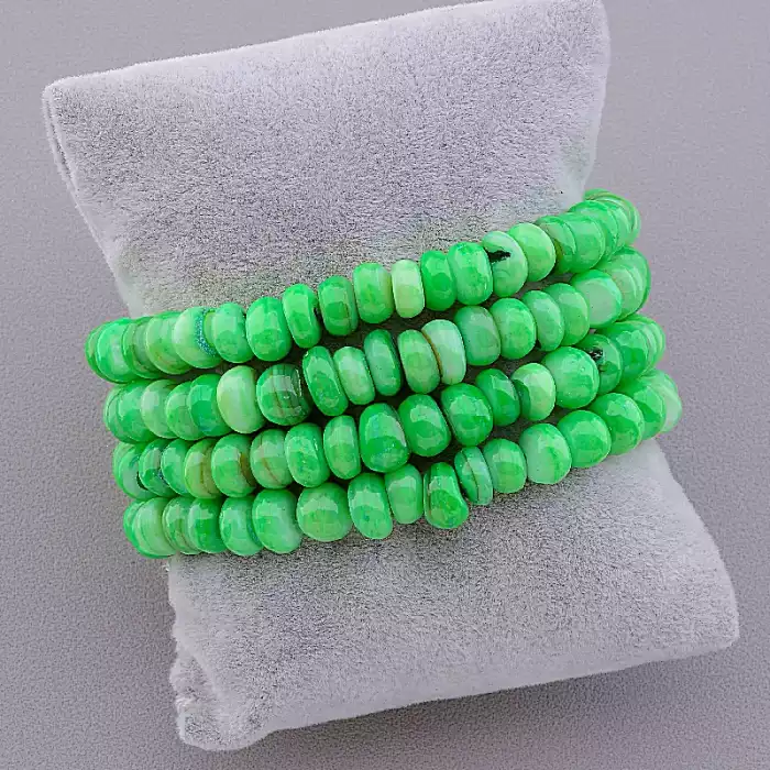 🏷️️ Браслет резинка Перламутр 18 см ss_81636