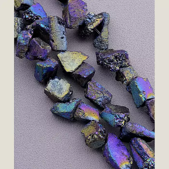 🏷️️ Намистини Кварц 35 см на нитці (натуральне каміння, без застібки) ss_82367