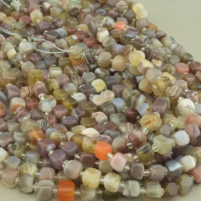 🏷️️ Нитка Агат 38 см. (без застібки) ss_99924