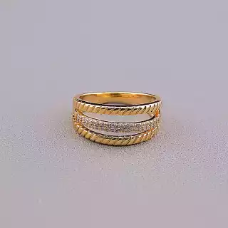 Каблучка Xuping Фіаніт (позолота 18к)