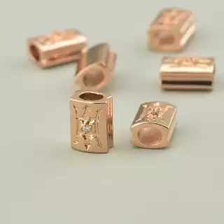 Вставка Фіаніт 10х7 (позолота 18к)