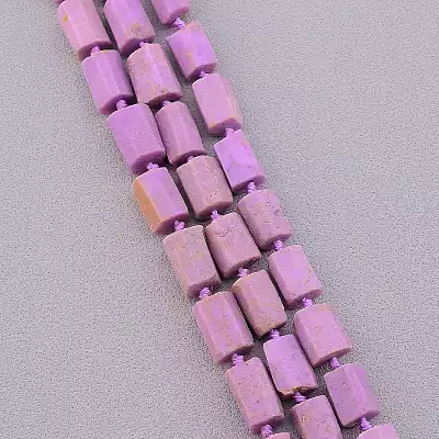 🏷️️ Намистини Родохрозит 43 см на нитці (натуральне каміння, без застібки) F-83826