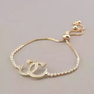 Браслет регульований Saiya Фіаніт 17 см (позолота 18к)