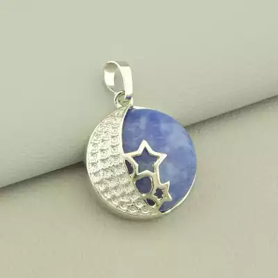 🏷️️ Кулон зірки Лазуріт 25x22мм. F-100771