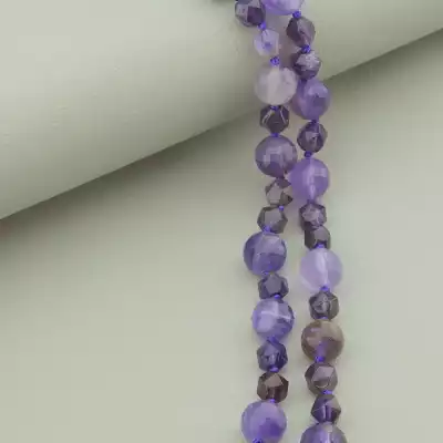 🏷️️ Намисто Аметист 95 см. (срібло 925 проба) F-94491