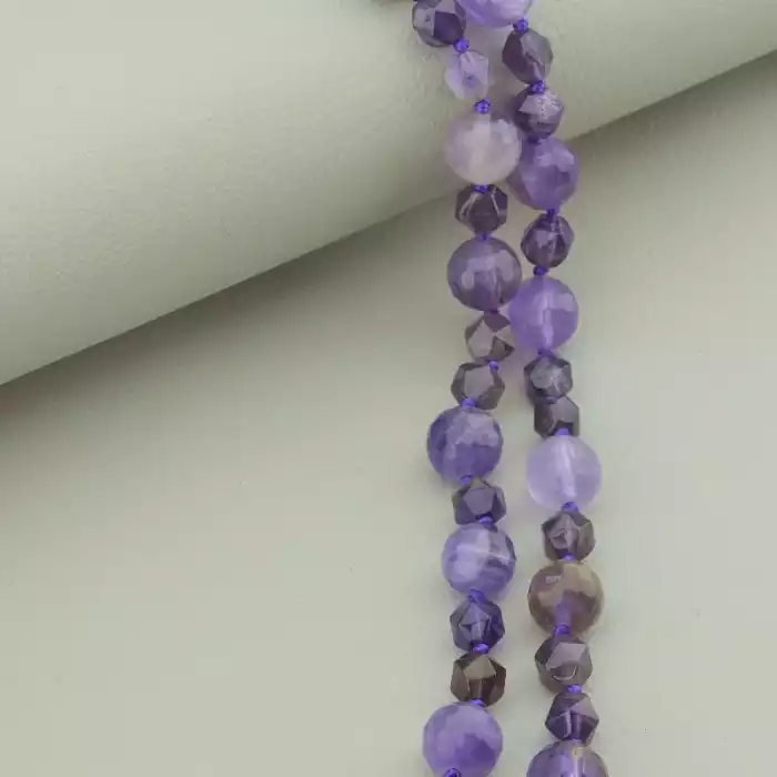 🏷️️ Намисто Аметист 95 см. (срібло 925 проба) ss_94491