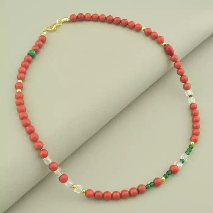 🏷️️ Підвіска Корал, Чеський кришталь 40 см. ss_102085