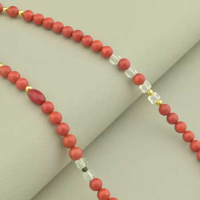 🏷️️ Підвіска Корал, Чеський кришталь 40 см. ss_102085