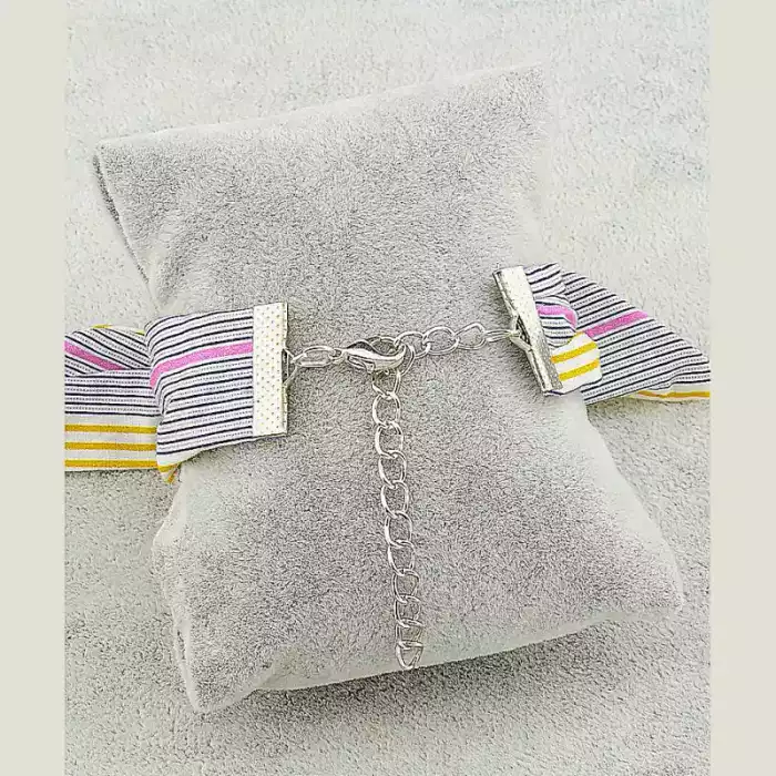 🏷️️ Браслет з карабіном Flora Secret бавовна 17 см ss_41812