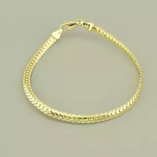 Браслет з карабіном Xuping 19 см. (позолота 18к лимонна)