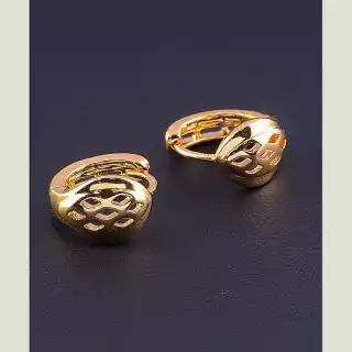Сережки кільця Xuping (позолота 18к)