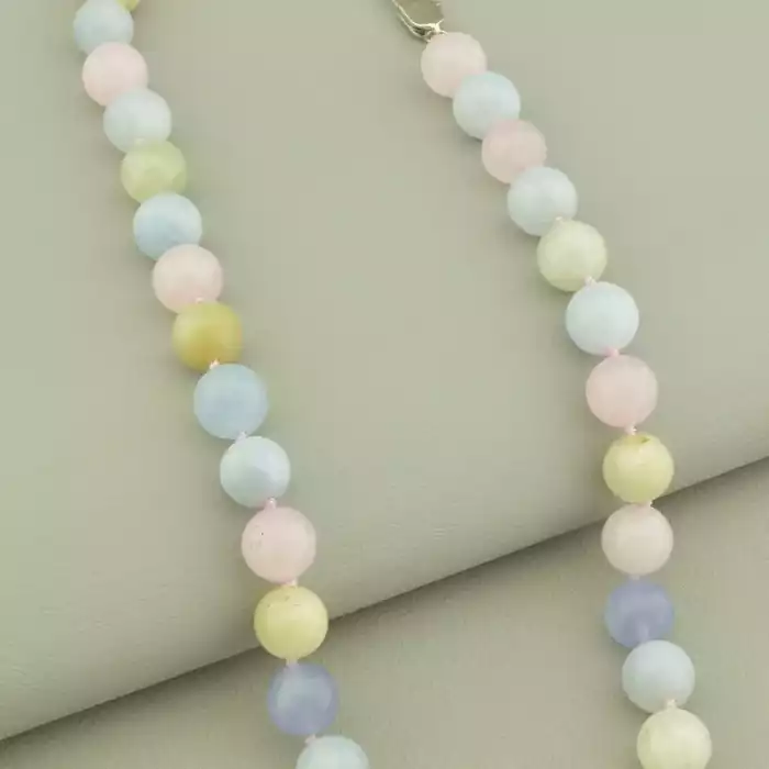 🏷️️ Намисто Морганіт 45 см. ss_104273