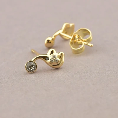 Сережки XUPING Swarovski (позолота 18к)