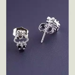 Сережки пусети Xuping Фіаніт (родій)