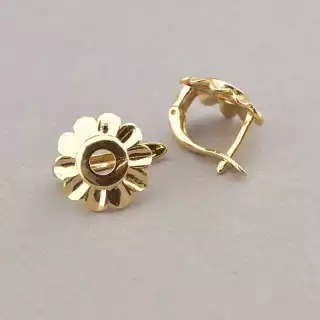 Сережки англійський замок Xuping (позолота 18к)