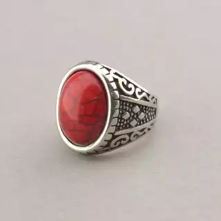 Перстень Stainless Steel Корал медична сталь 316L21, 5 р