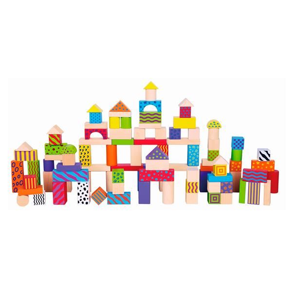 Дерев'яні кубики Viga Toys Візерункові блоки 100 шт., 3 см (59696) 59696 59696
