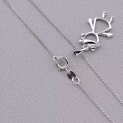 🏷️️ Підвіска дівчинка Xuping 45 см (родій) F-84154