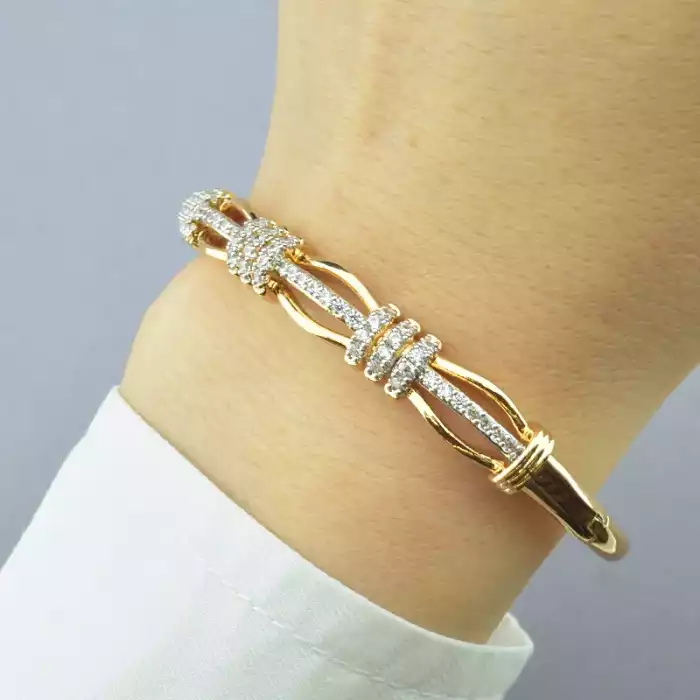 🏷️️ Браслет шарнірний Xuping (позолота/родій) ss_74931