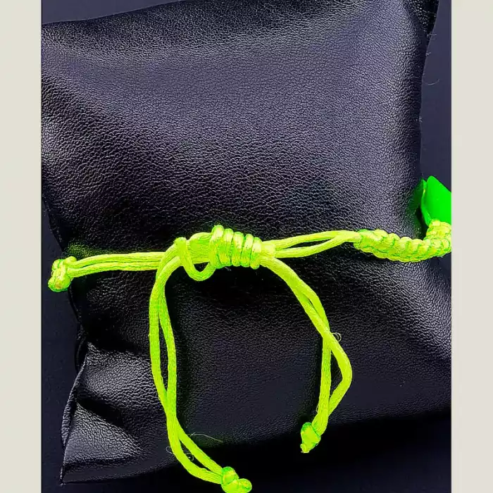 🏷️️ Браслет Шамбала Полімер 17 см зелений ss_15543