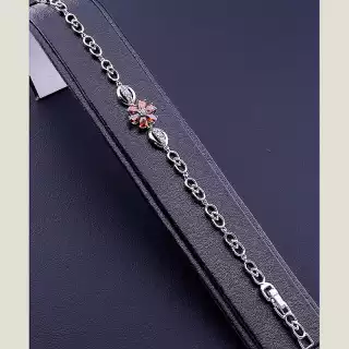 Браслет складний Xuping Фіаніт 17 см (родій)