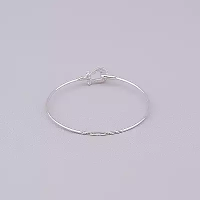 🏷️️ Браслет петля Saiya Фіаніт 16 см (родій) F-76072