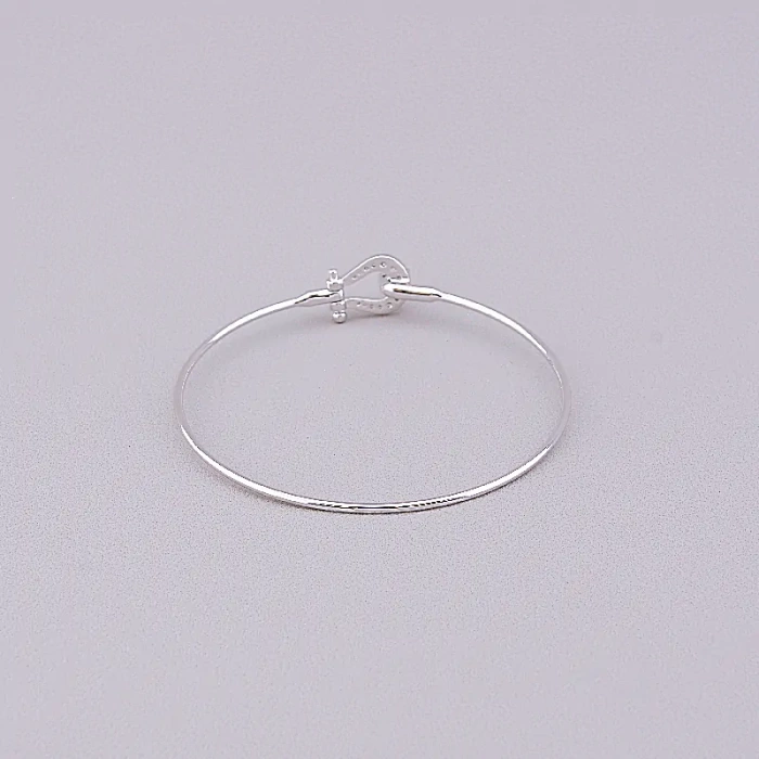 🏷️️ Браслет петля Saiya Фіаніт 16 см (родій) ss_76072