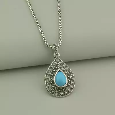 🏷️️ Підвіска Бірюза 42 см (сталь) F-94392