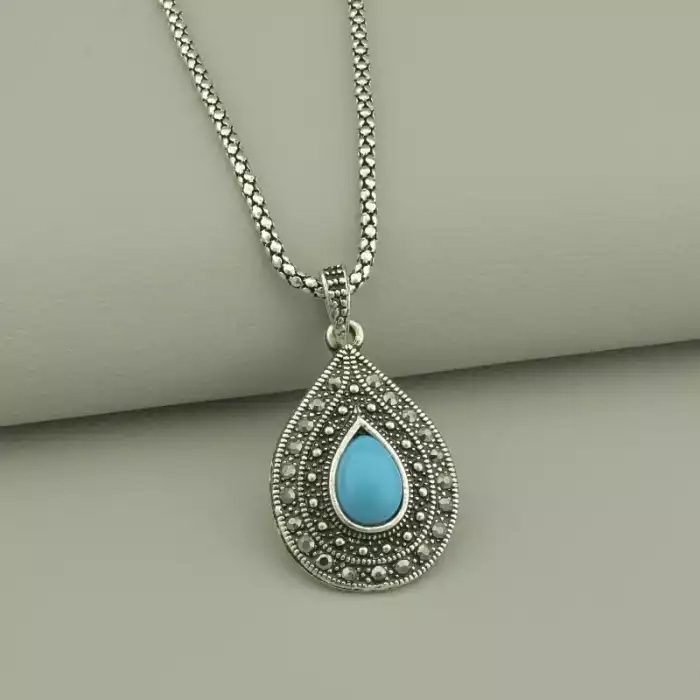 🏷️️ Підвіска Бірюза 42 см (сталь) ss_94392