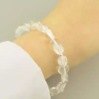 🏷️️ Браслет резинка Гірський кришталь 18 см. F-101886