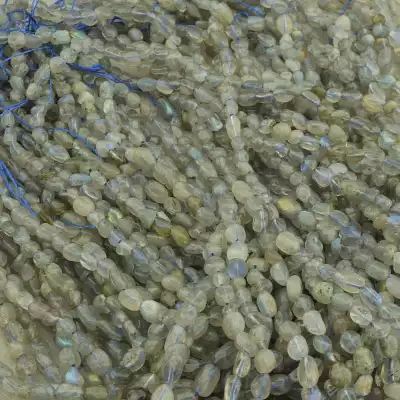 🏷️️ Намистини Лабрадор 38 см. на нитці (натуральне каміння, без застібки) F-102591