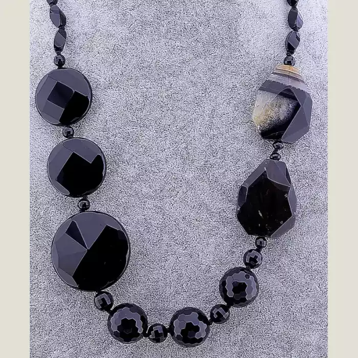 🏷️️ Намисто Агат 65 см ss_68018