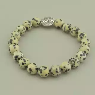 Браслет резинка Яшма 17 см.